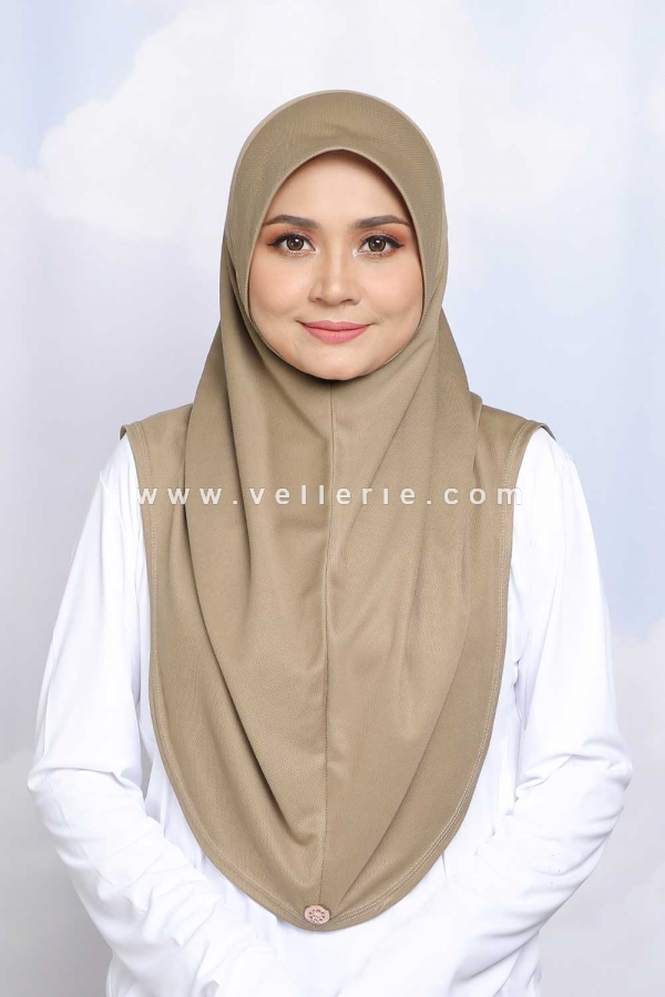 Tudung Adeela Active Size L - Khaki Tudung Adeela Active Size L - Khaki